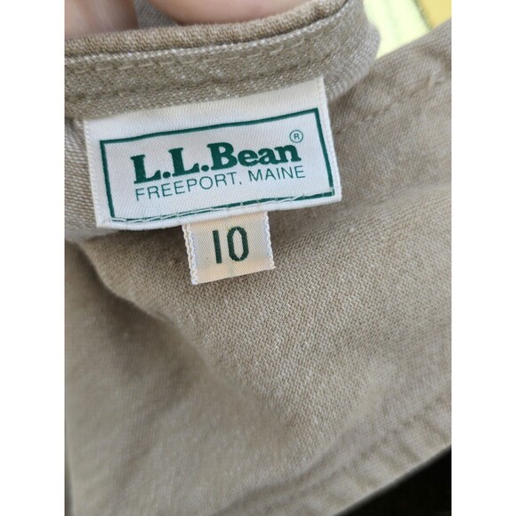 LL Bean Vtg. Midi Jumper Dress Side Buttons With Pockets - Picture 12 of 13